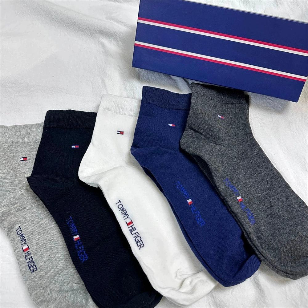 Men's Pure Cotton Socks (5 Pairs) - Gift Box - ClubOn