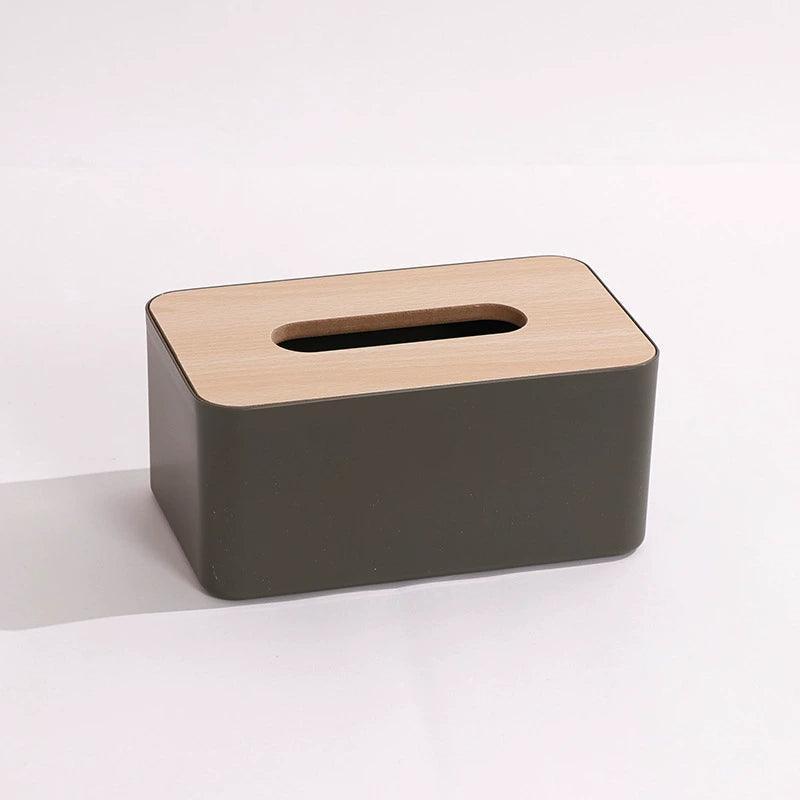 Tissue Box with Bamboo Cover – Elegant Napkin Holder & Paper Storage - ClubOn