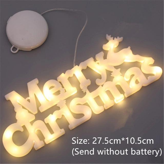 Christmas Decoration LED Lights – New Year Xmas Merry Christmas - ClubOn