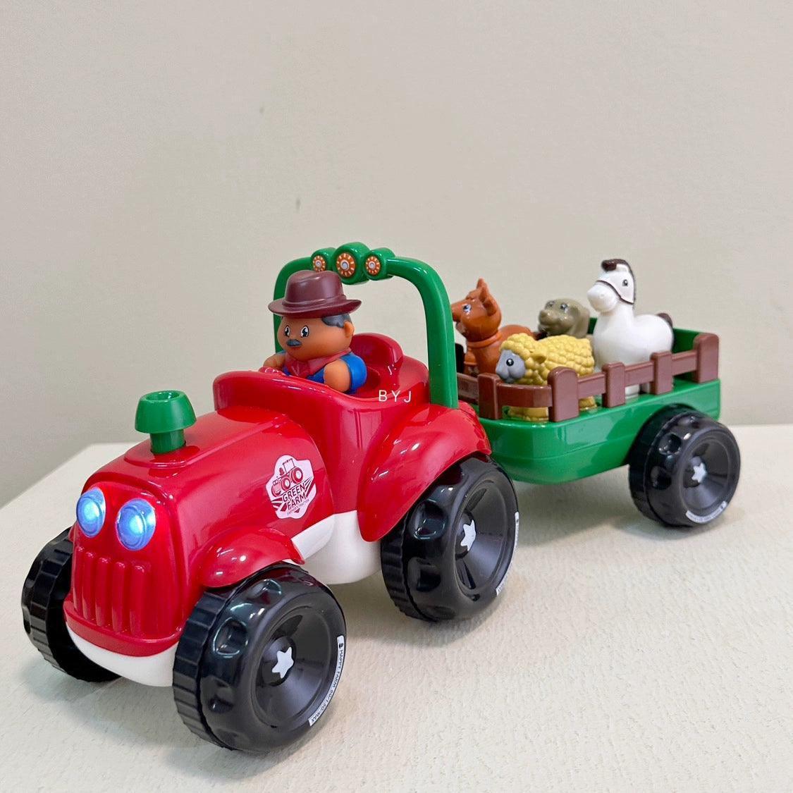 Five-Star Happy Farmer Car – Electric Farm Transport Toy for Kids - ClubOn