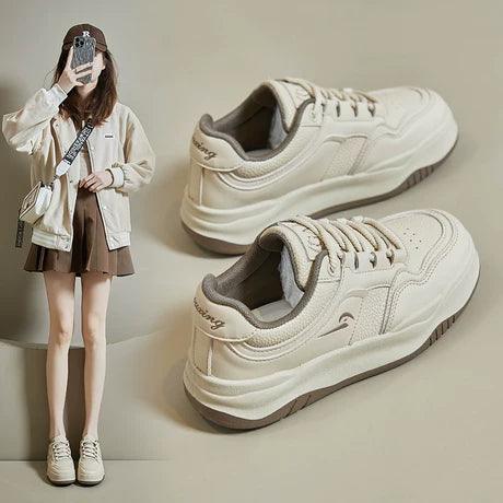 Thick-Soled White Shoes for Women – Spring 2024 Trend - ClubOn