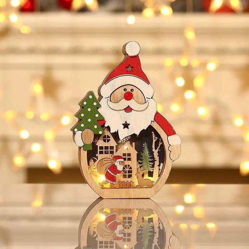 Christmas Decorations – Santa Claus & Snowman Luminous Ornaments - ClubOn