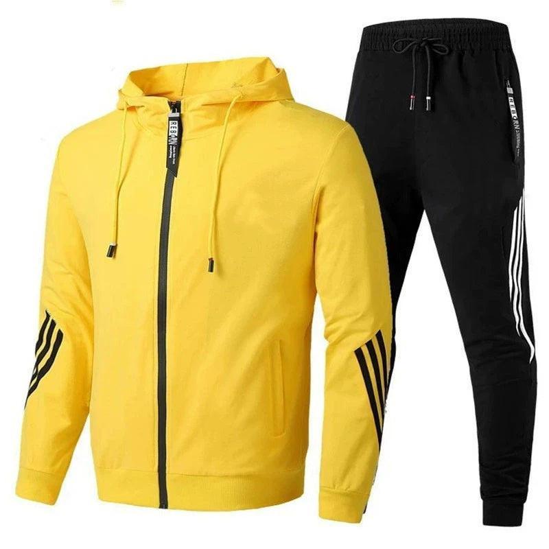 Men's Tracksuit Set – Hoodie, Jacket & Sweatpants Pants Set - ClubOn