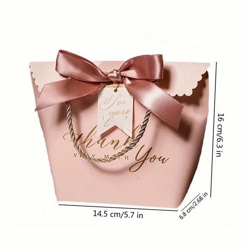 5/10pcs Christmas Thank You Gift Bags – Candy & Treat Boxes - ClubOn