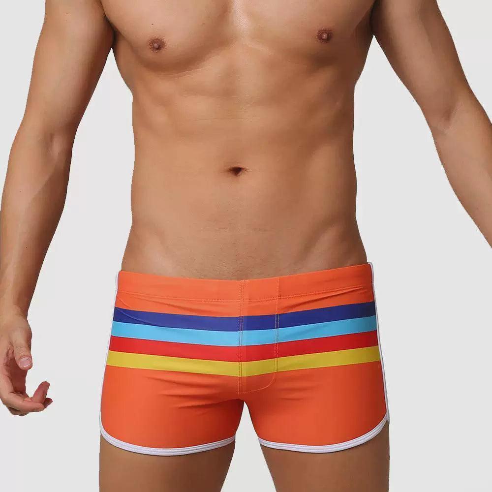 Sexy Stripes Men's Swimwear | Stylish Swimming Trunks - ClubOn