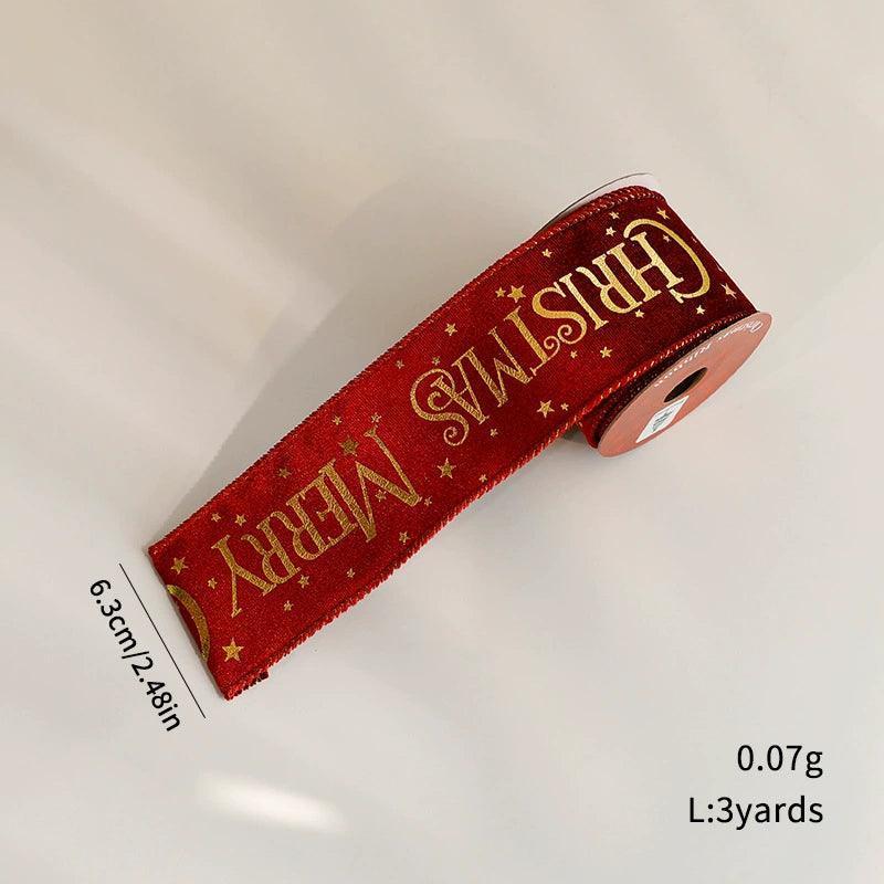 Festive Gold Webbing Christmas Decorations – Stylish Holiday Touch - ClubOn