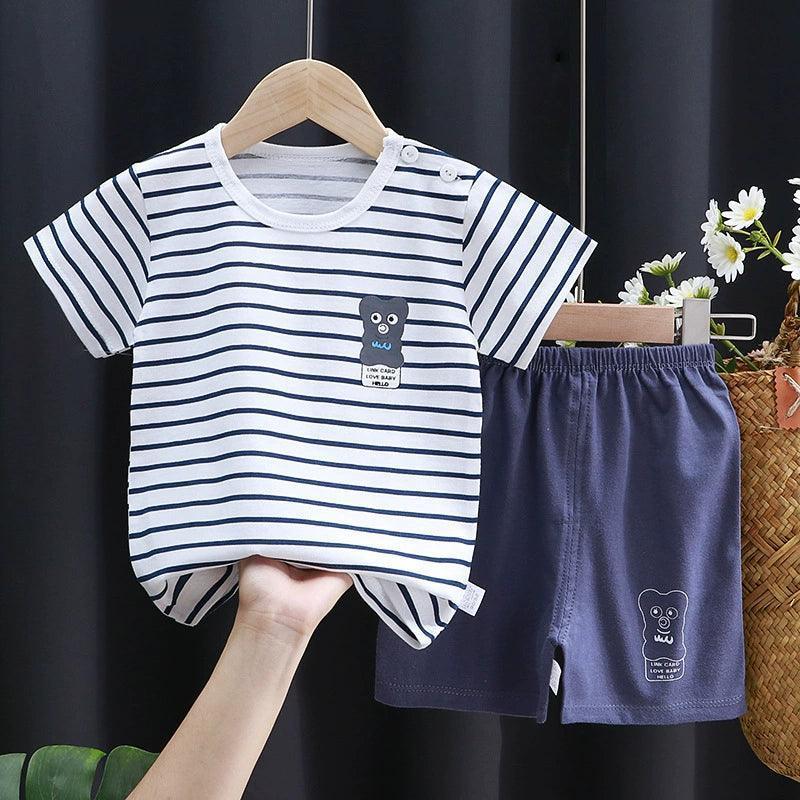 Style Cotton T-Shirt & Shorts Set - ClubOn