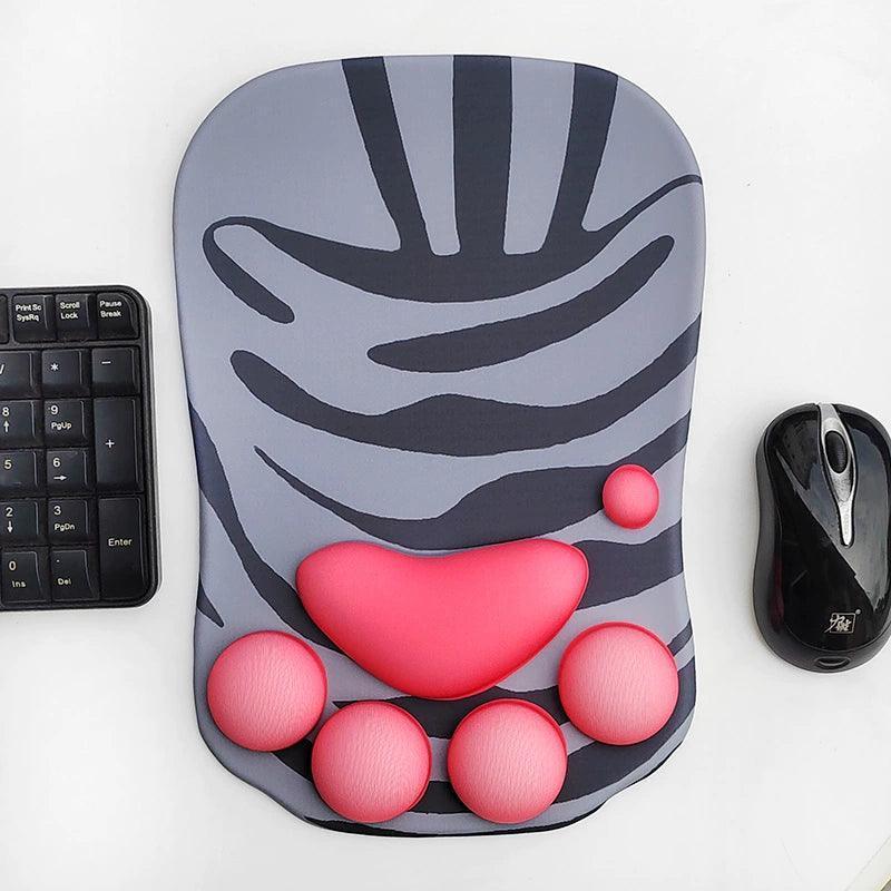 Cat Claw 3D Silicone Mouse Pad – Light Luxury Anti-Tenosynovitis Wrist Rest - ClubOn
