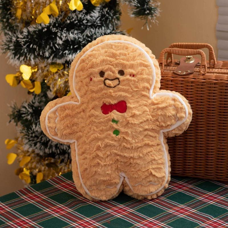 Small Christmas Tree Gift Box – Gingerbread Man Doll Holiday Decor - ClubOn