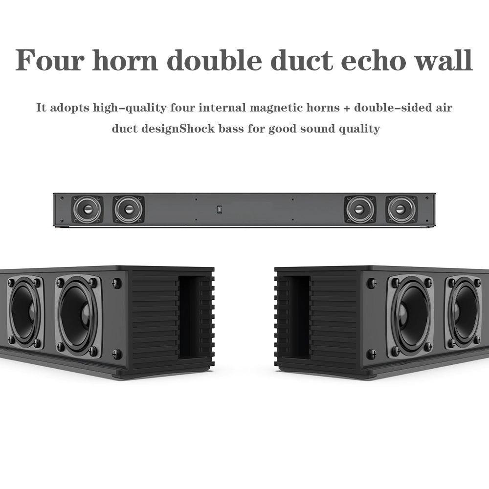 TV Soundbar HiFi Speaker – Bluetooth-Compatible Home Theater Sound Bar - ClubOn