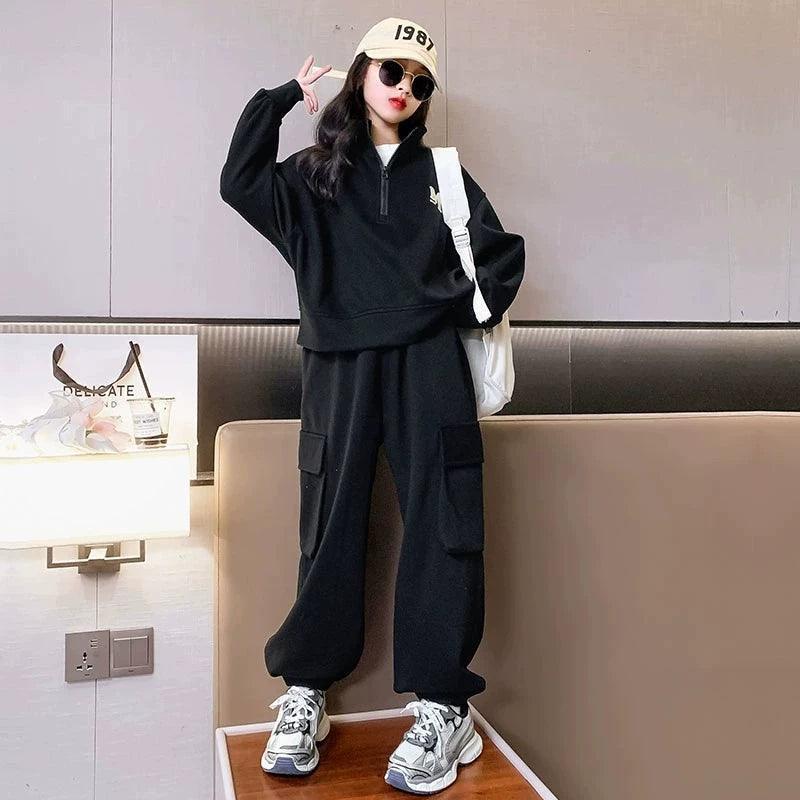 Trendy Girls' Western Style Spring & Autumn Set - ClubOn