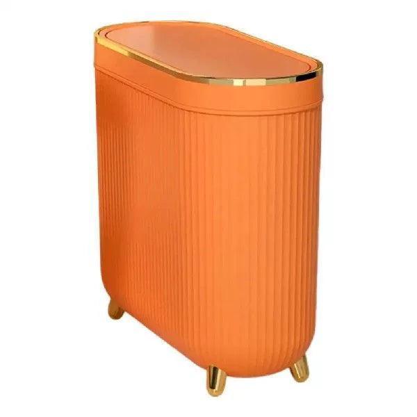 Water-Resistant Garbage Basket for Bathroom – Compact Trash Bin - ClubOn