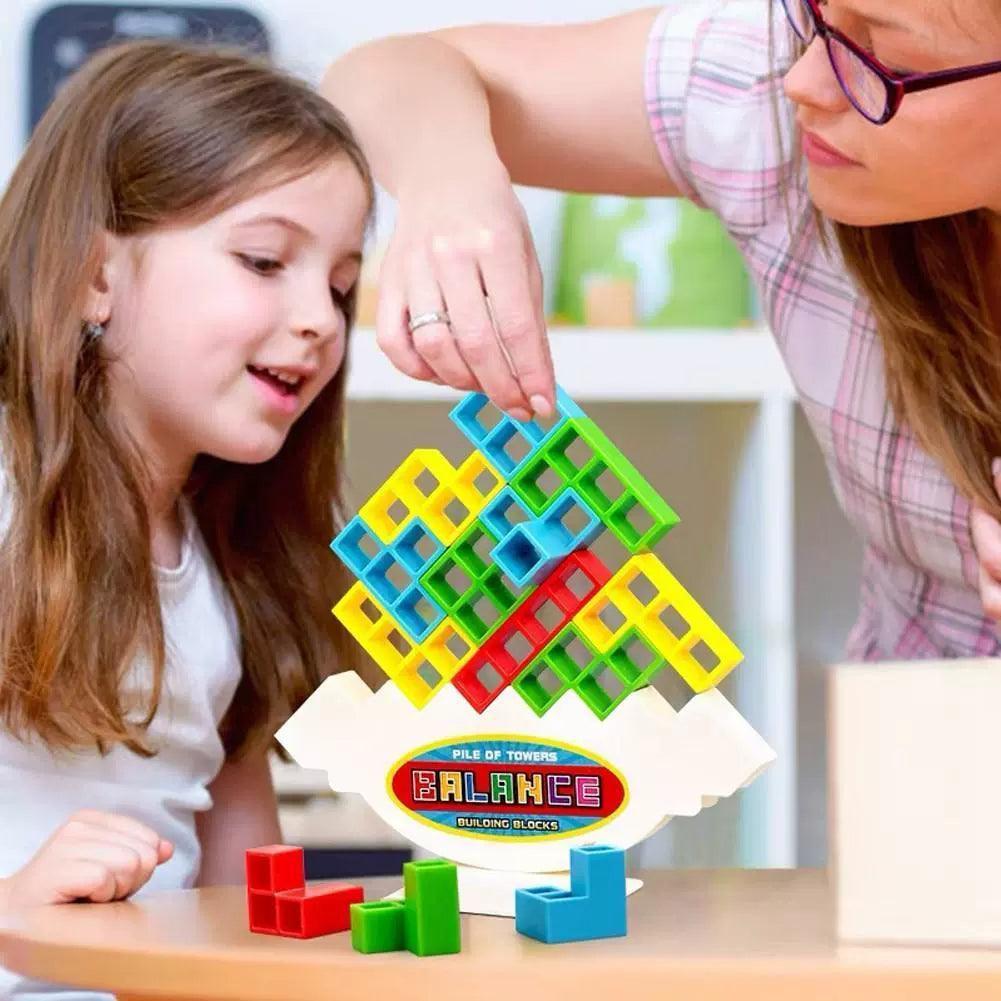 Tetra Tower Game – Stacking Blocks Balance Building Game - ClubOn