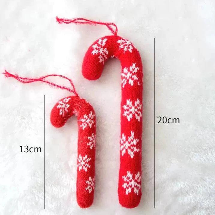 Christmas Yarn Weaving Crutches – Handmade Holiday Decorations - ClubOn