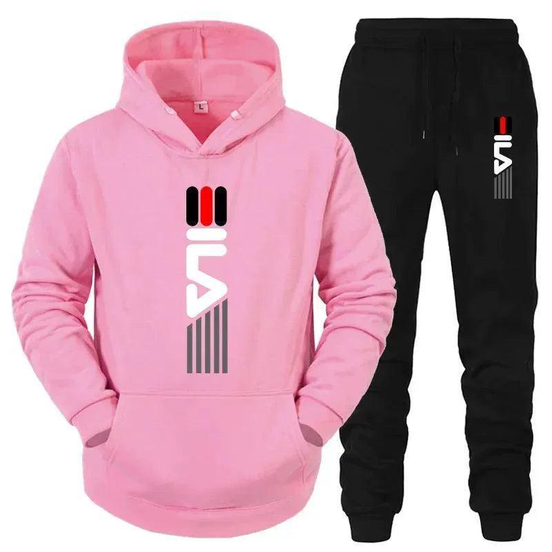 Men's Tracksuit Set - Hooded Sweatshirt + Sweatpants 2-Piece Set - ClubOn