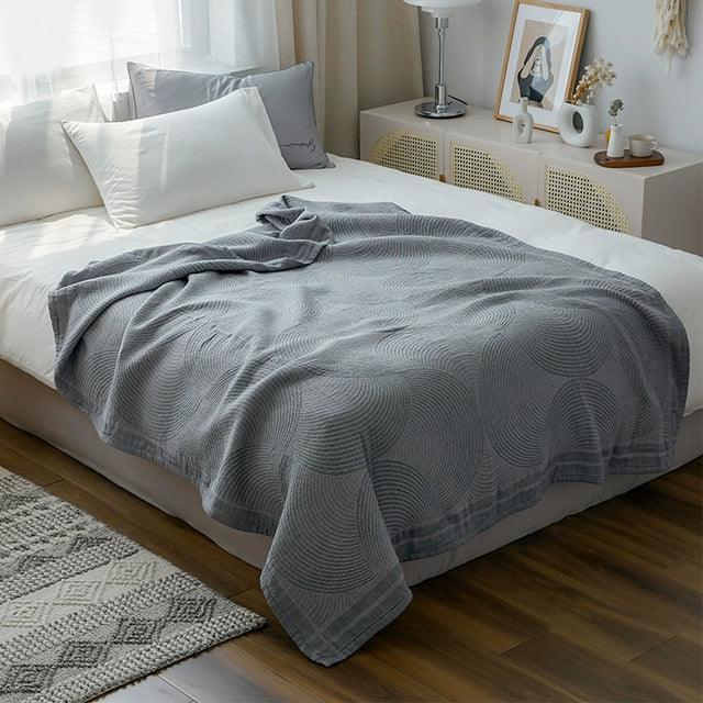 Double Bedspread Cotton Quilt – Summer Muslin Throw Blanket - ClubOn