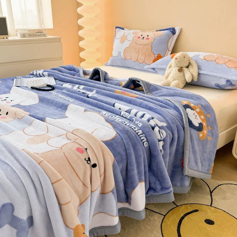 Milk Fleece Blanket – Soft & Cozy Winter Throw - ClubOn