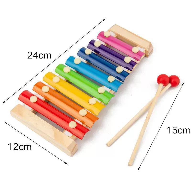 Wooden Percussion Instruments for Toddlers – Montessori Music Set - ClubOn