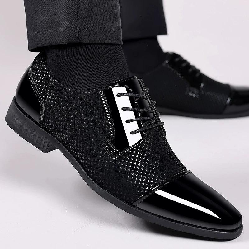 Men's Groom Wedding Leather Shoes - ClubOn