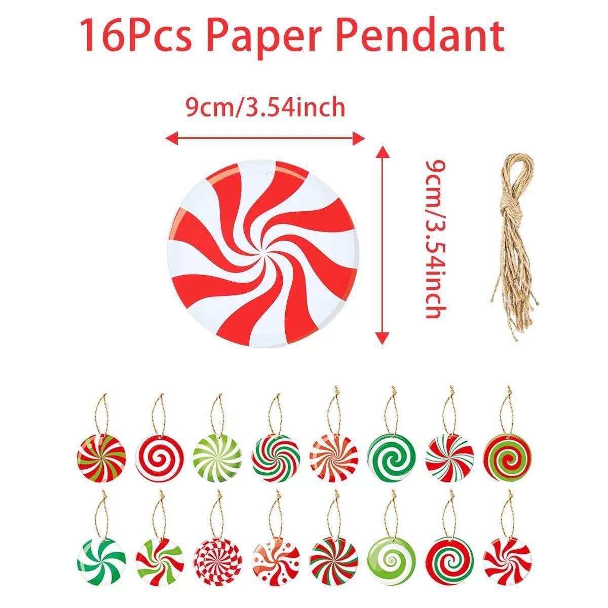 Christmas Paper Pendant | Festive Merry Christmas Home Decor - ClubOn