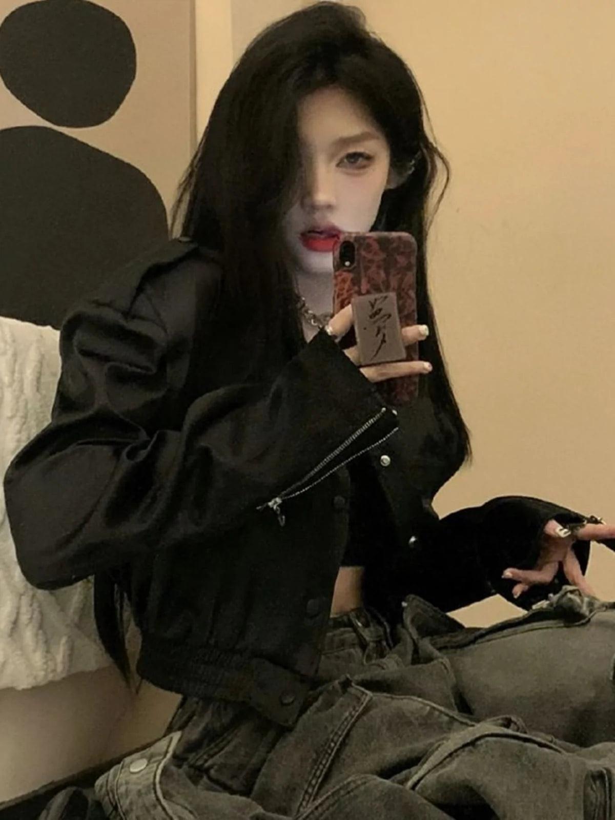 2024 Korean Style Short Casual Long-Sleeved Jacket - ClubOn