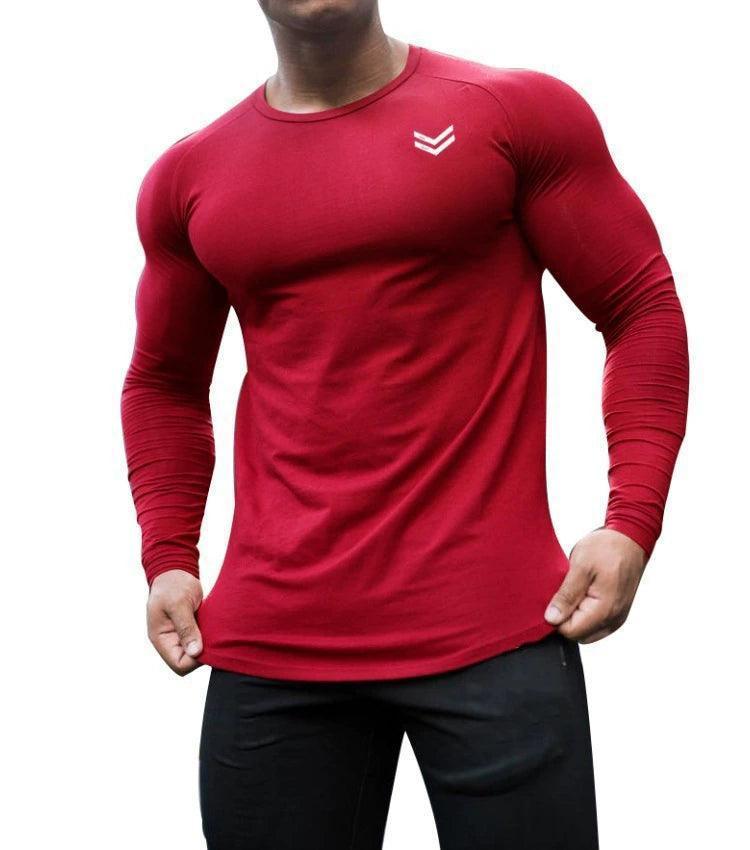 Men's Long Sleeve T-shirt – Gym, Fitness, and Running - ClubOn