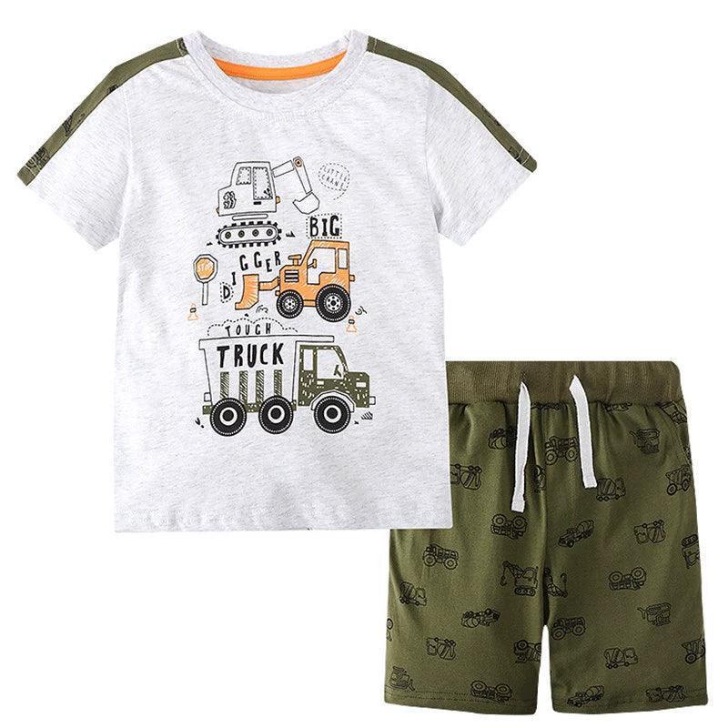 Boys' Summer Cotton Shorts Suit - ClubOn