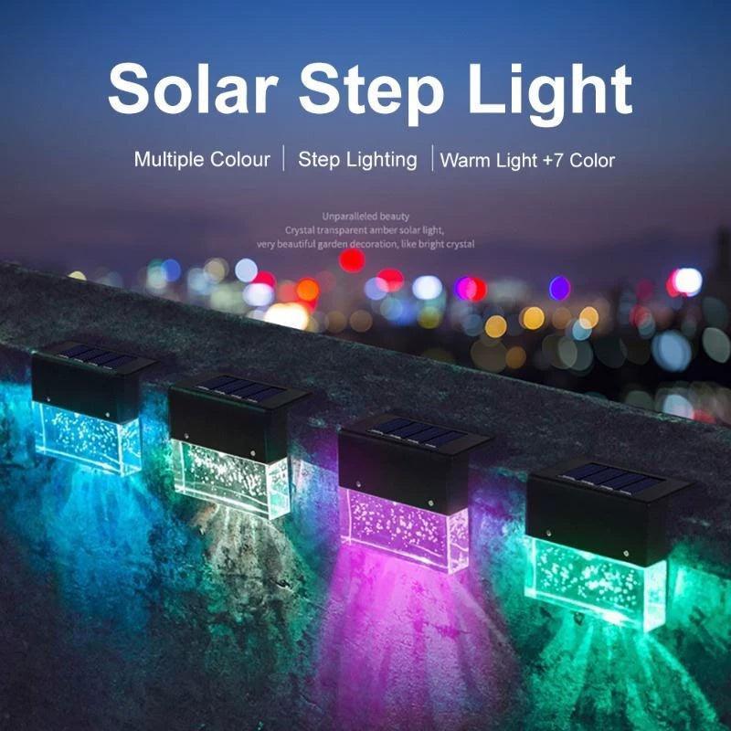 Solar Deck Lights Outdoor – LED Garden Step Lighting - ClubOn
