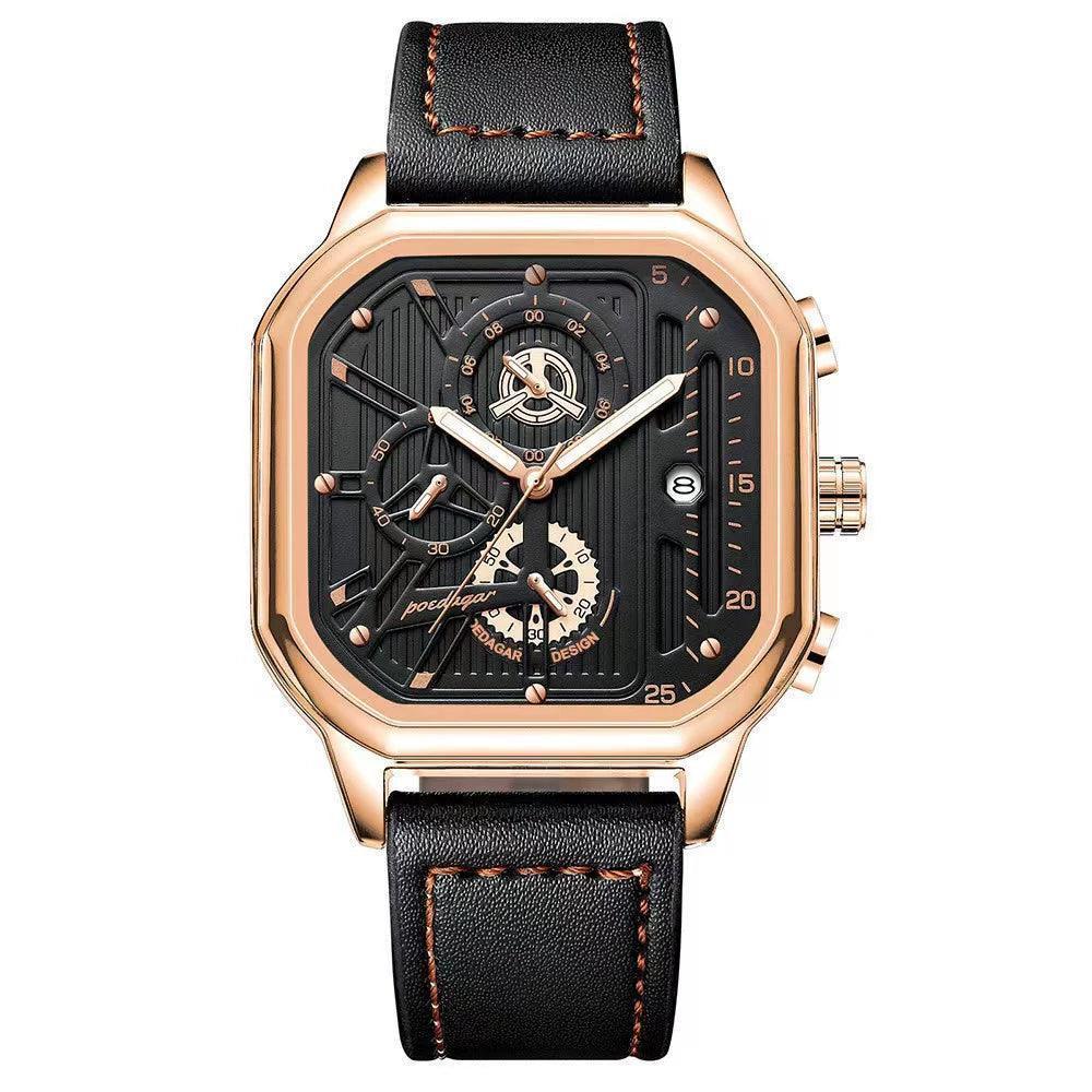 Men's Multifunctional Automatic Watch – Fashion Luminous Square Watch for Boys & Students - ClubOn