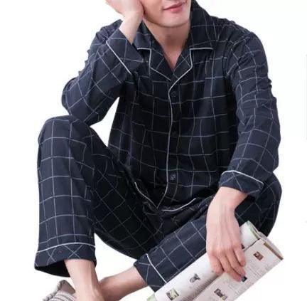Men's Stain Silk Pajama Set - Modern Style Sleepwear - ClubOn
