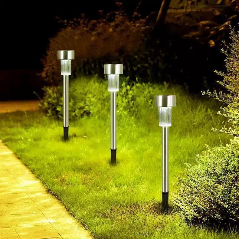 Stainless Steel Solar Lawn Lamp - Outdoor Garden Lighting - ClubOn