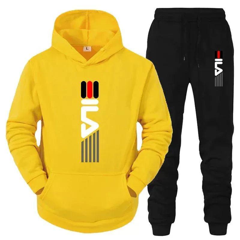 Men's Tracksuit Set - Hooded Sweatshirt + Sweatpants 2-Piece Set - ClubOn