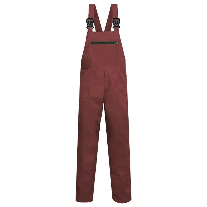 Multi-Pocket Suspenders One-Piece Work Clothes – Custom Logo, Loose Fit Overalls for Men & Women - ClubOn