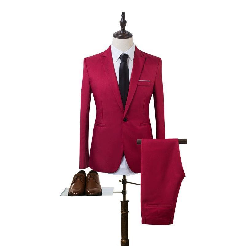 Men's Business Suits Wedding Dress Suit Set - ClubOn
