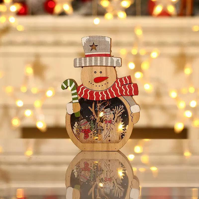 Christmas Decorations – Santa Claus & Snowman Luminous Ornaments - ClubOn