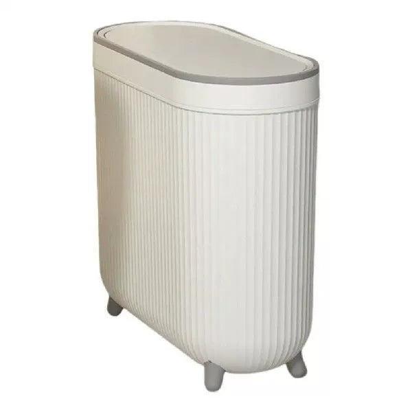 Water-Resistant Garbage Basket for Bathroom – Compact Trash Bin - ClubOn
