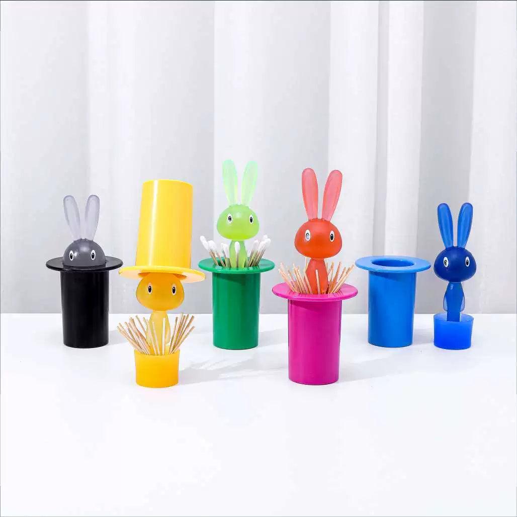 Rabbit-Themed Toothpick Box – Self-Lifting Decorative Holder - ClubOn