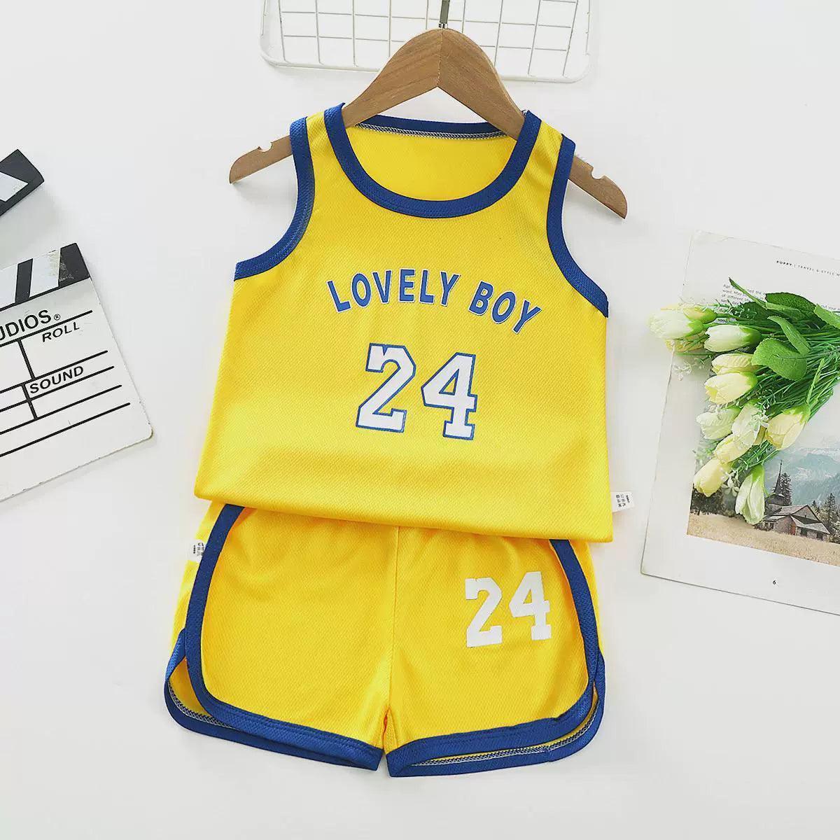 Children Sports Vest Suit – Boys & Girls Summer Basketball Set - ClubOn
