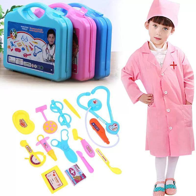 Children’s Doctor & Nurse Pretend Play Set – Portable Suitcase - ClubOn