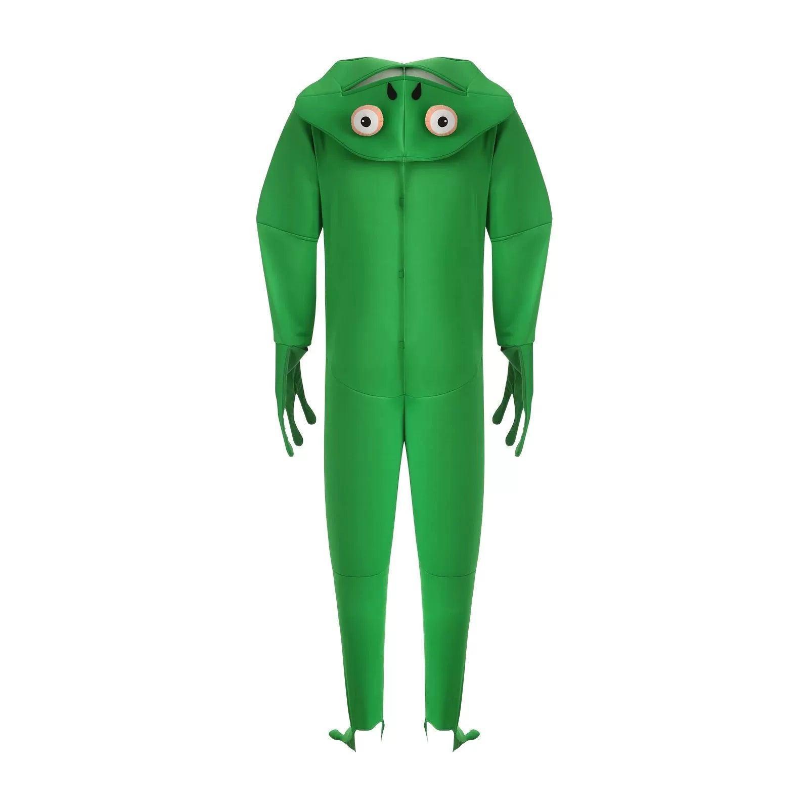 Men's Frog Costume – Adult Hooded Fancy Dress Halloween Outfit - ClubOn