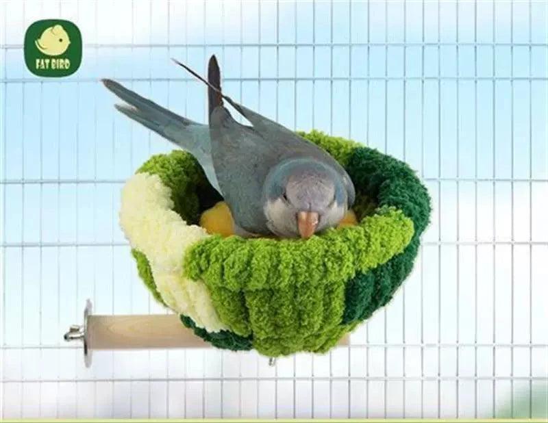 Fatbird Parrot Foot Warmer Platform – Swing, Hammock & Sleeping Nest - ClubOn
