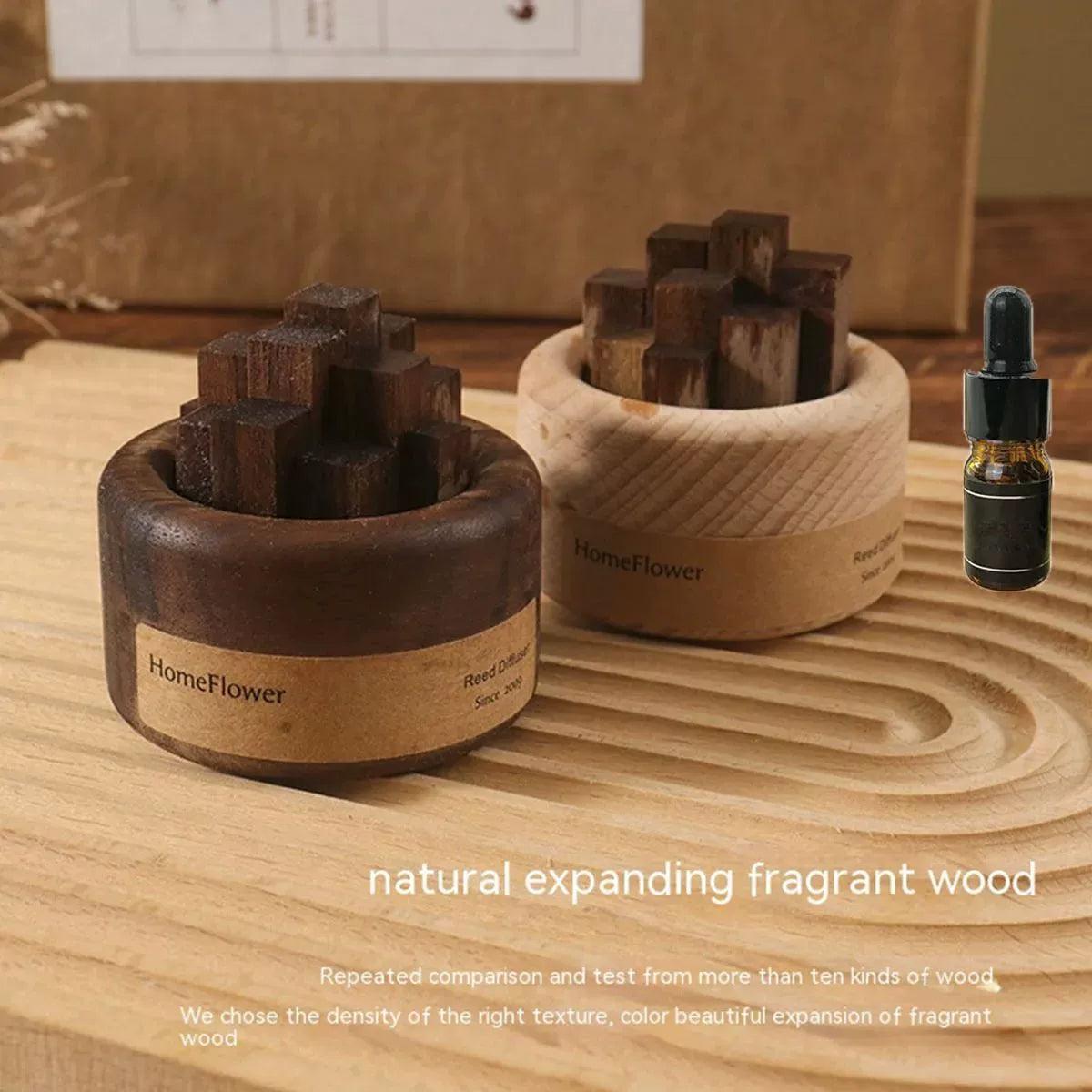 Wood Scent Essential Oil Diffuser – Decorative Home Fragrance - ClubOn