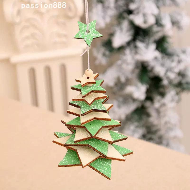 Christmas Decorations - Wooden Bell Pendants for Festive Gifts - ClubOn