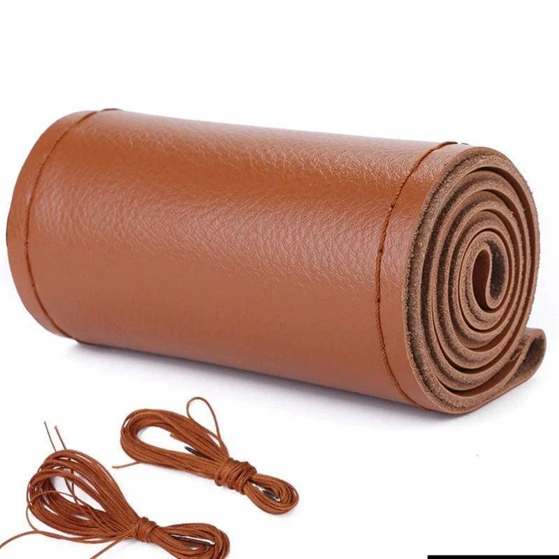 Car Steering Wheel Cover Kit – Diameter 37-38cm with Needles & Thread - ClubOn