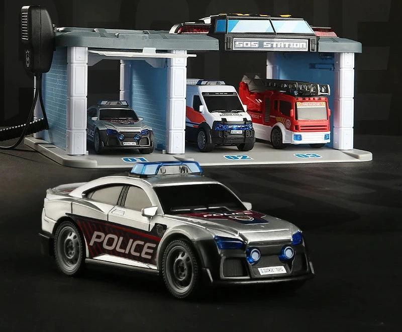 German DICKIE TOYS Command Center – Fire Truck, Ambulance & Police Car Set - ClubOn