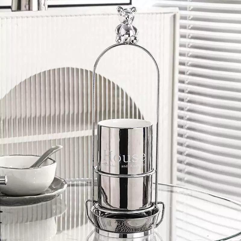 Electroplated Ceramic Chopsticks Holder – Light Luxury Style - ClubOn