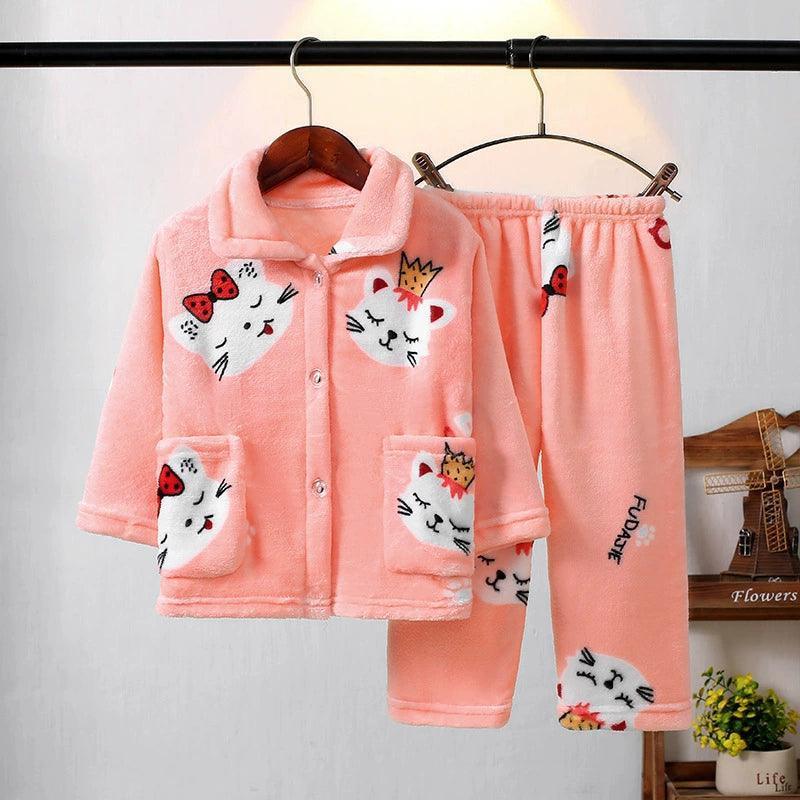 Winter Baby Pajama Set - Warm Sleepwear for Girls & Children - ClubOn