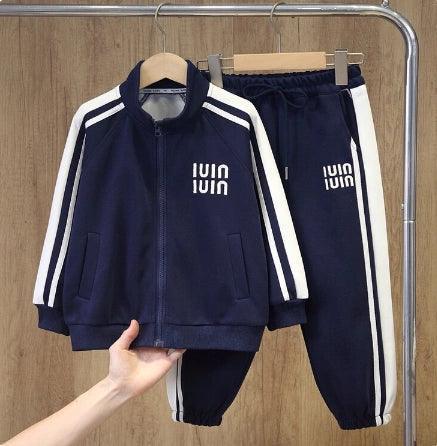 Girls' Pure Cotton Sportswear Set - Jacket & Pants - ClubOn