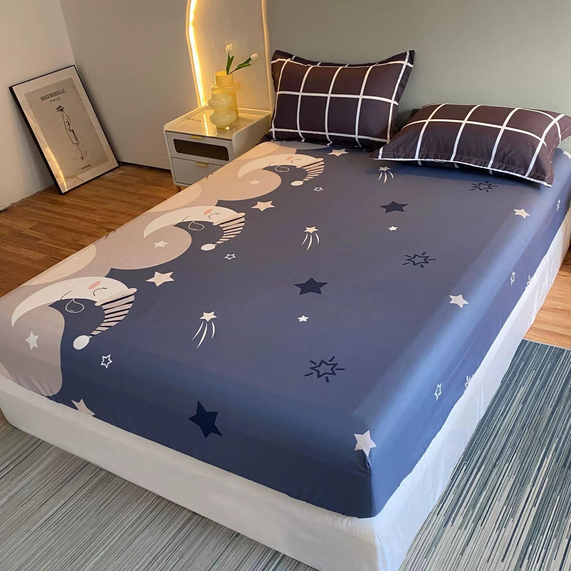 King Size Bed Sheets with Fitted Sheet & Pillowcases - ClubOn