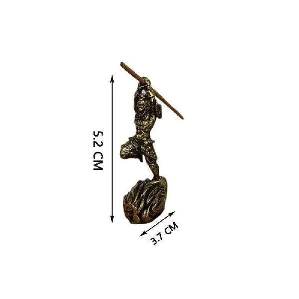 Creative Alloy WU KONG Figure – Handmade Bronze Hell Fire Sun Sculpture - ClubOn